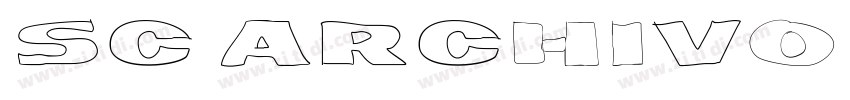 SC ARCHIVO logo字体转换